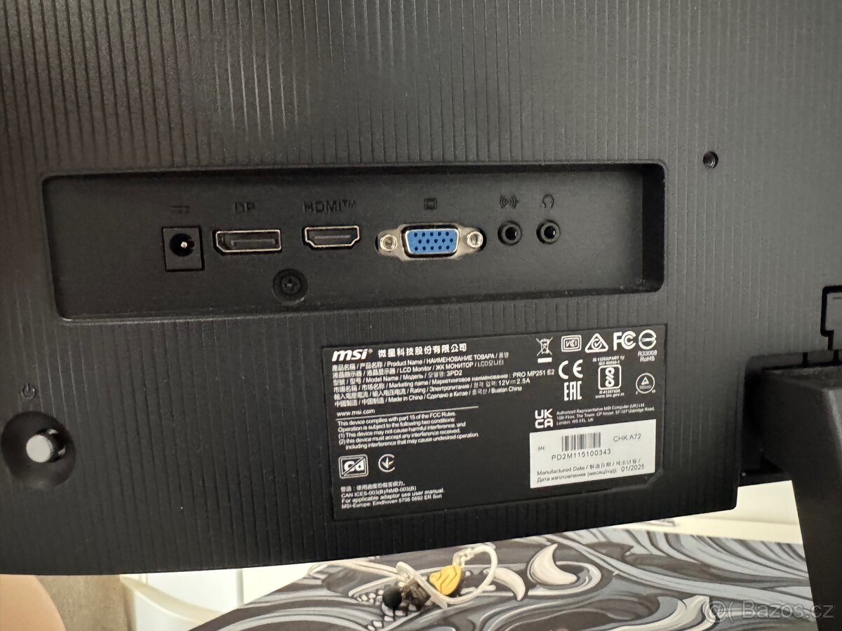 Monitor MSI PRO MP251 E2 - 120Hz, IPS - 2