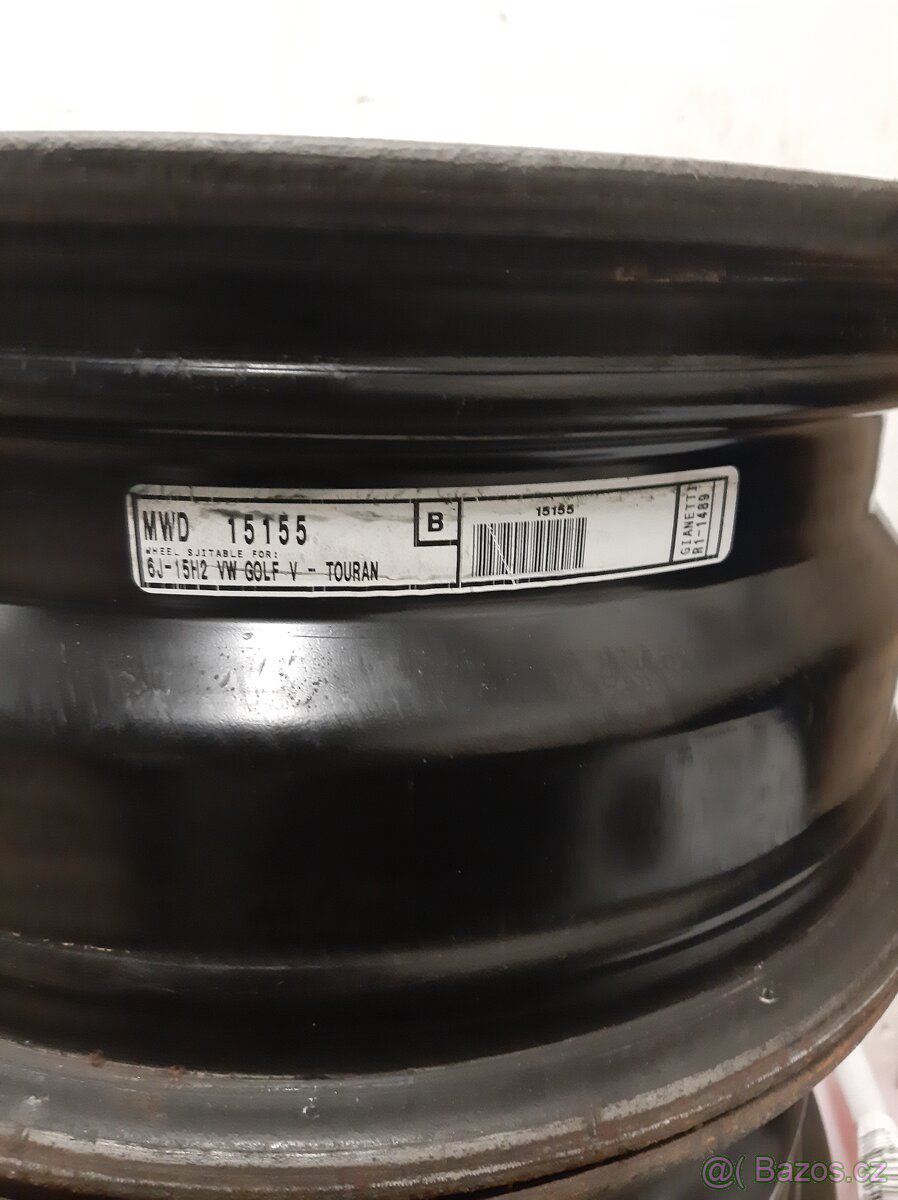 VW ocelový disk 6J x 15 ,5x112 - 2
