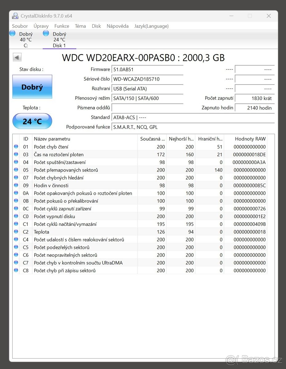 WD Caviar Green 2 TB (WD20EARX) - 2