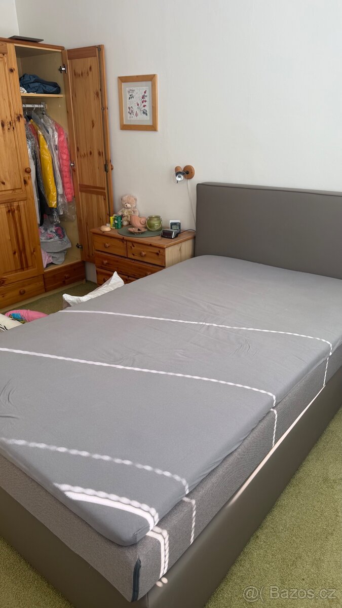 Postel 120x200 + matrace + topper - 2