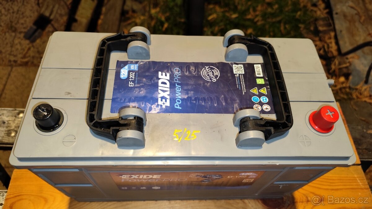 Autobaterie EXIDE Power Pro 120Ah - 870A - 2