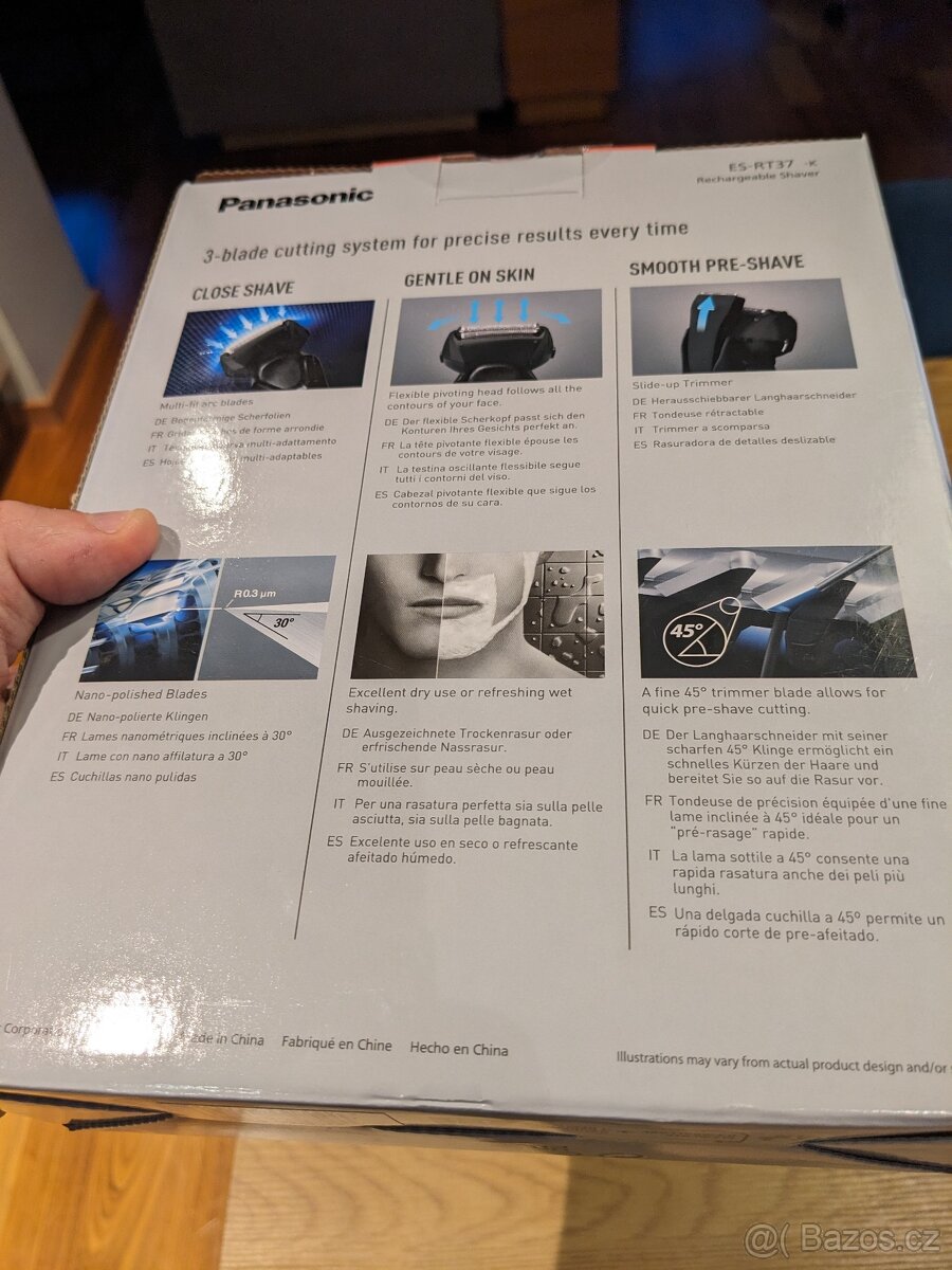 Nový a nepoužitý elektrický holící strojek Panasonic ES-RT37 - 2