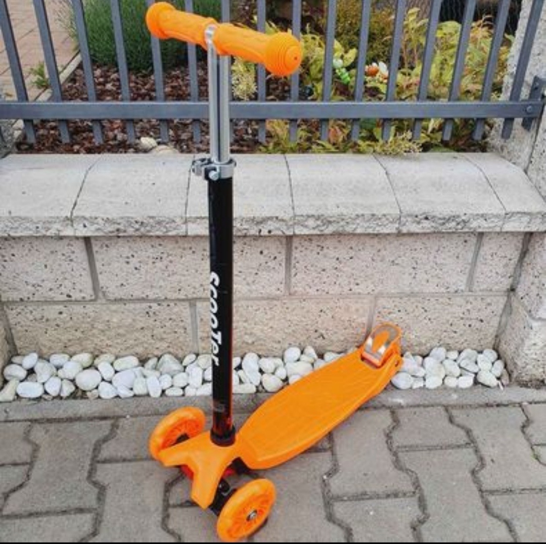 Dětská koloběžka tříkolová, Led svítící kolečka, - 2