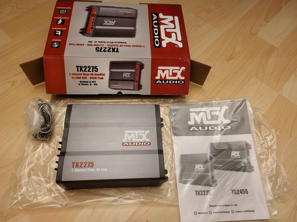 Nový zesilovač MTX Audio TX2275, 2x110W - 2