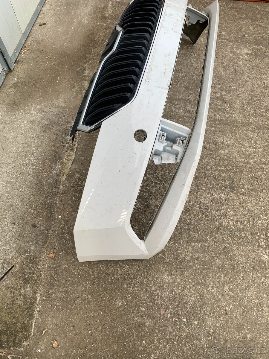 predni naraznik skoda fabia iii 3 fabie maska bily - 2