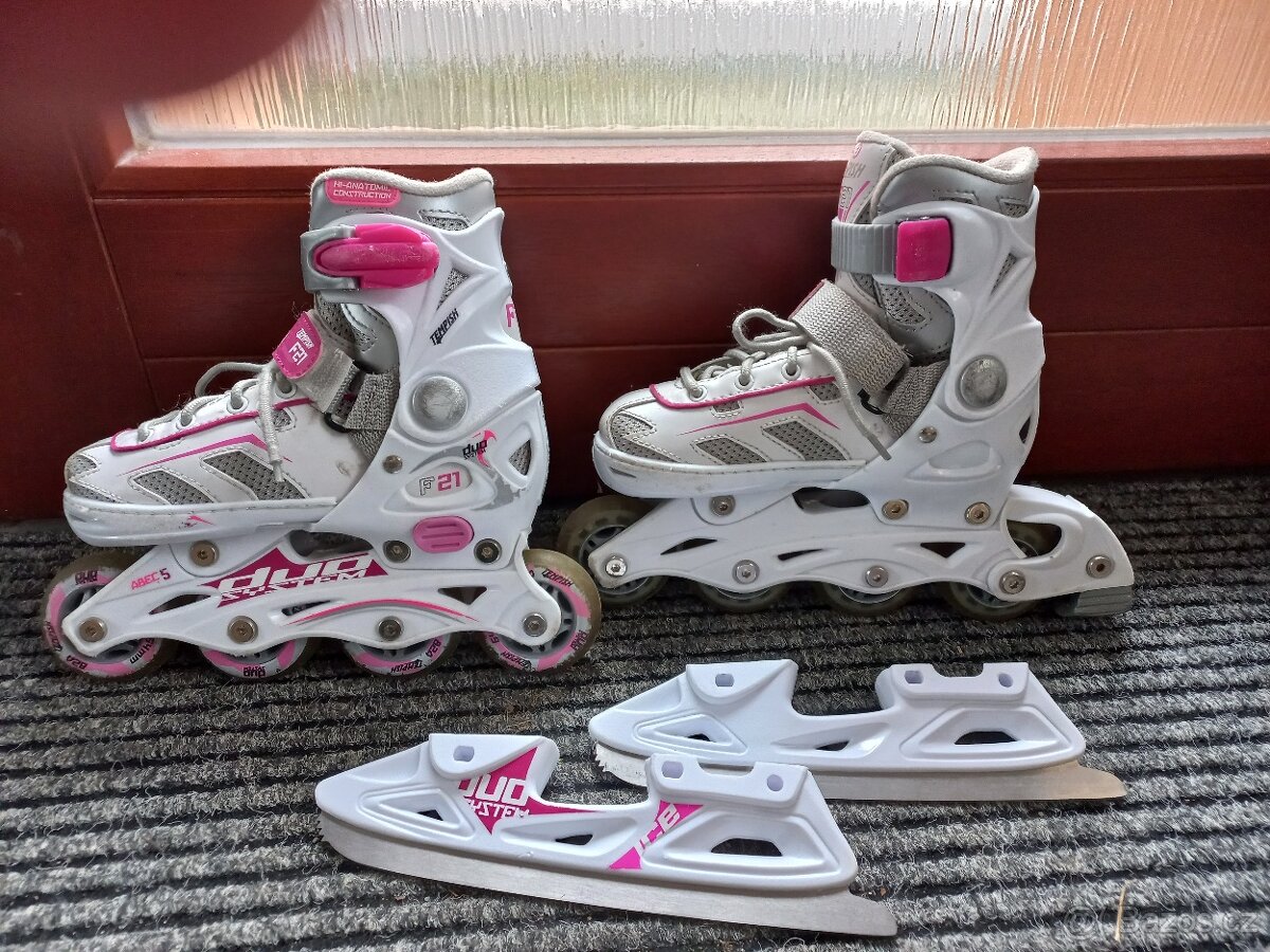 Dívčí brusle lední i kolečkové - 2