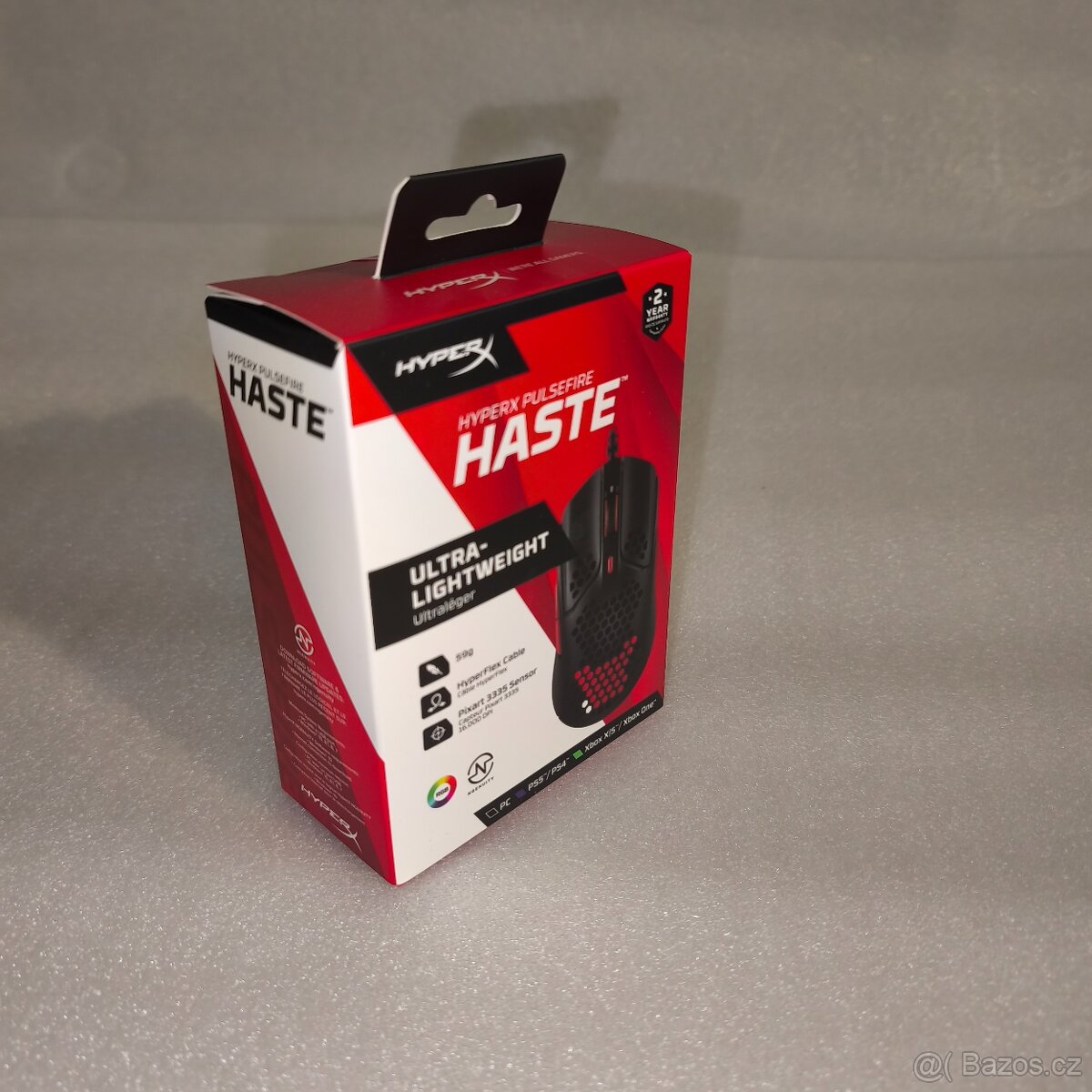 Ultralehká herní myš HyperX Pulsefire Haste černá - 2