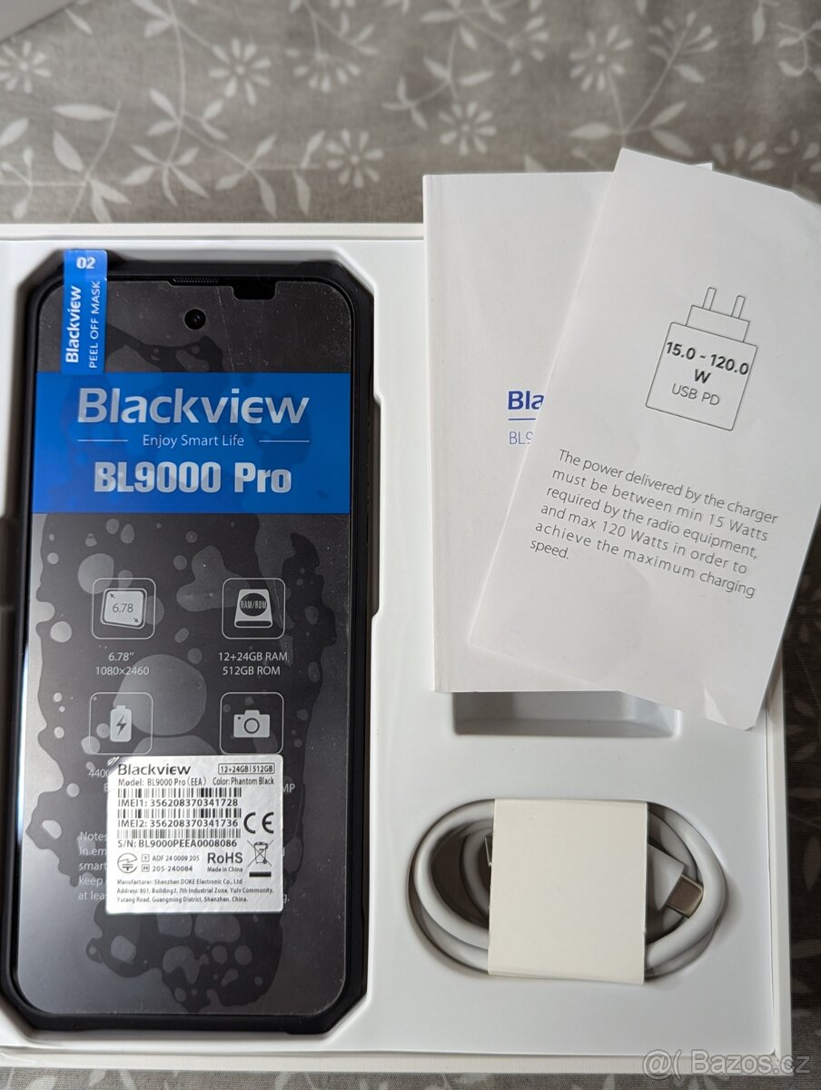 Blackview BL9000 Pro černý, s termo kamerou, nové, rozbalen - 2