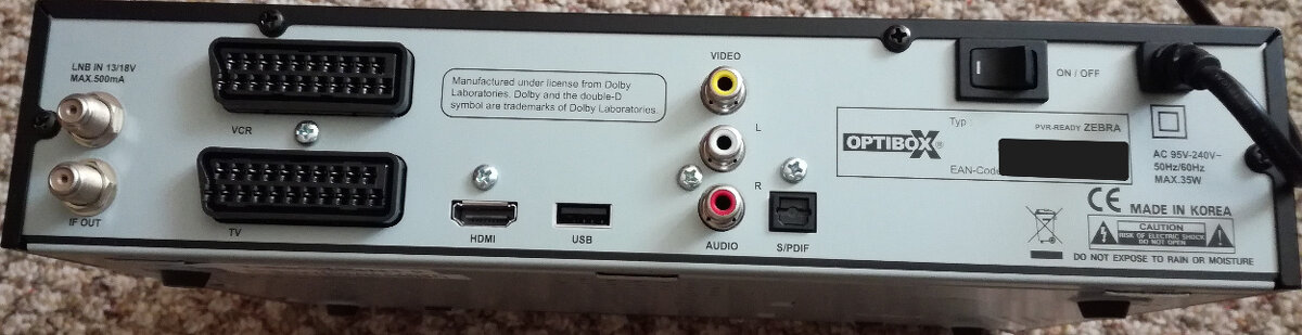 Satelitní přijímače OPTIBOX Zebra - 2