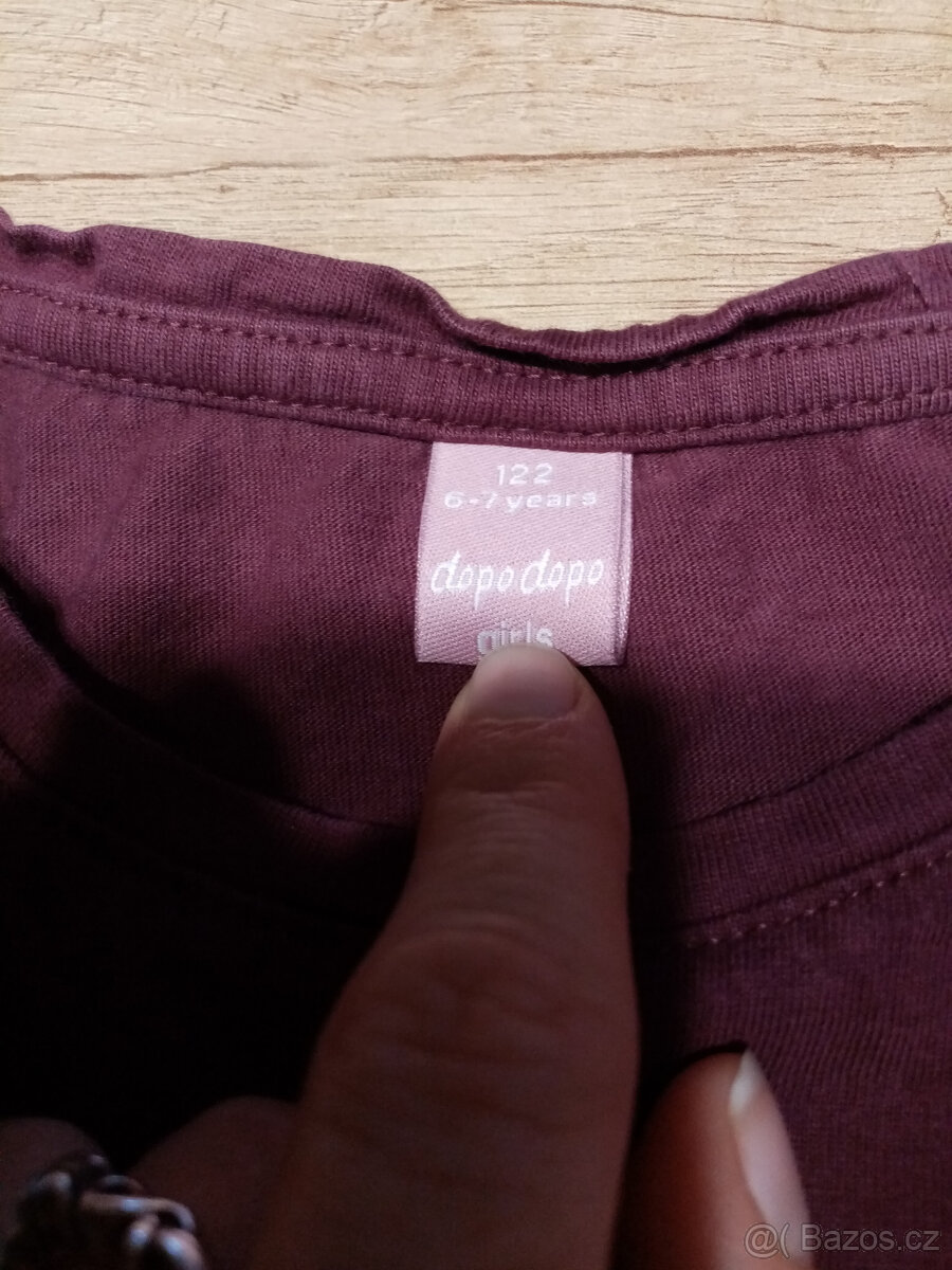 třpytivé tričko vel. 110/116 - 2