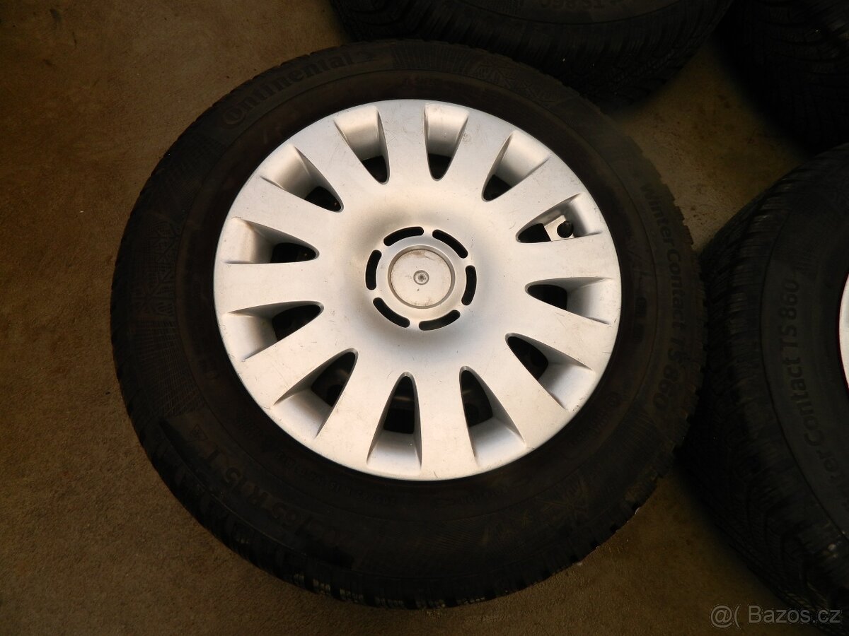 5x120+zimní pneu Continental 9mm R15 - 2