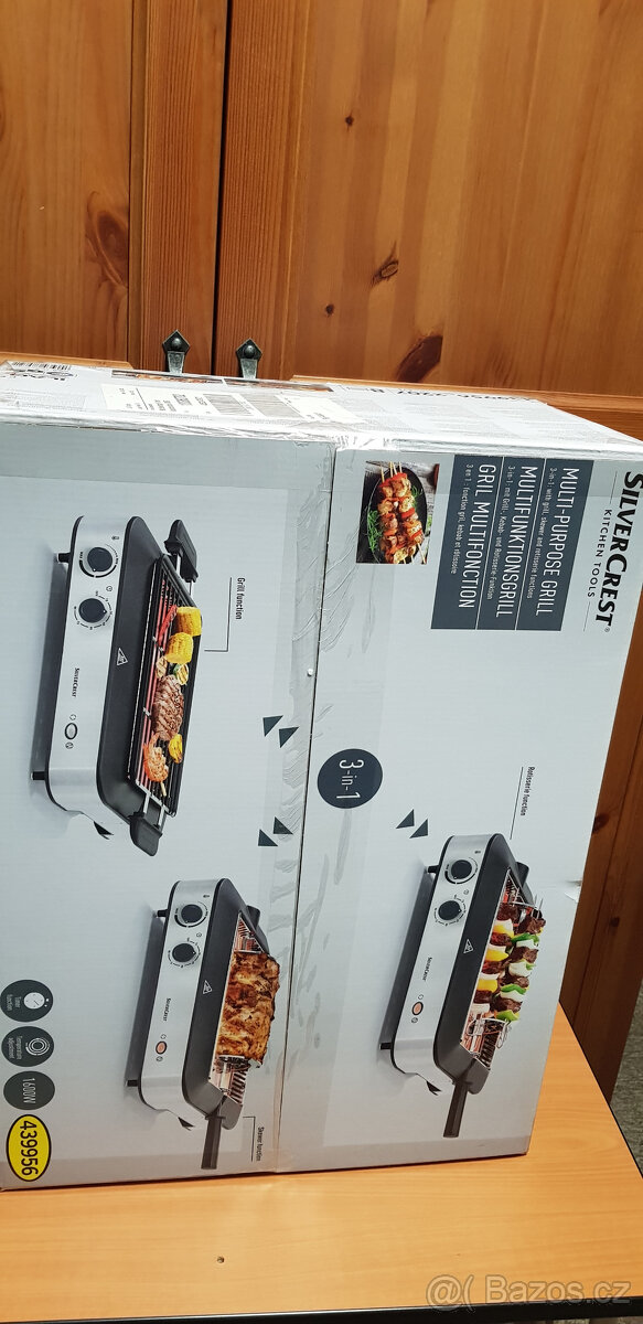 Multifunkční gril Silvercrest 3v1 nový / nerozbalený - 2