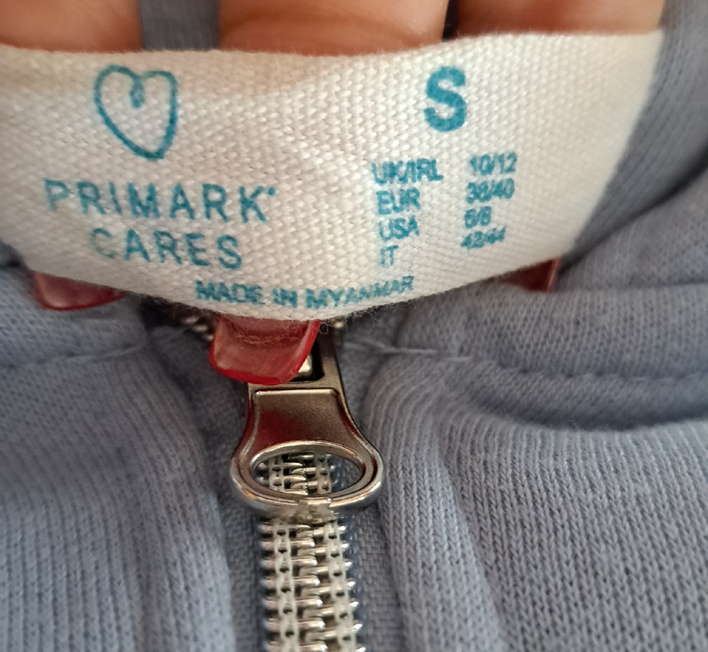 Mikina na zip, vel. S (38/40) - 2