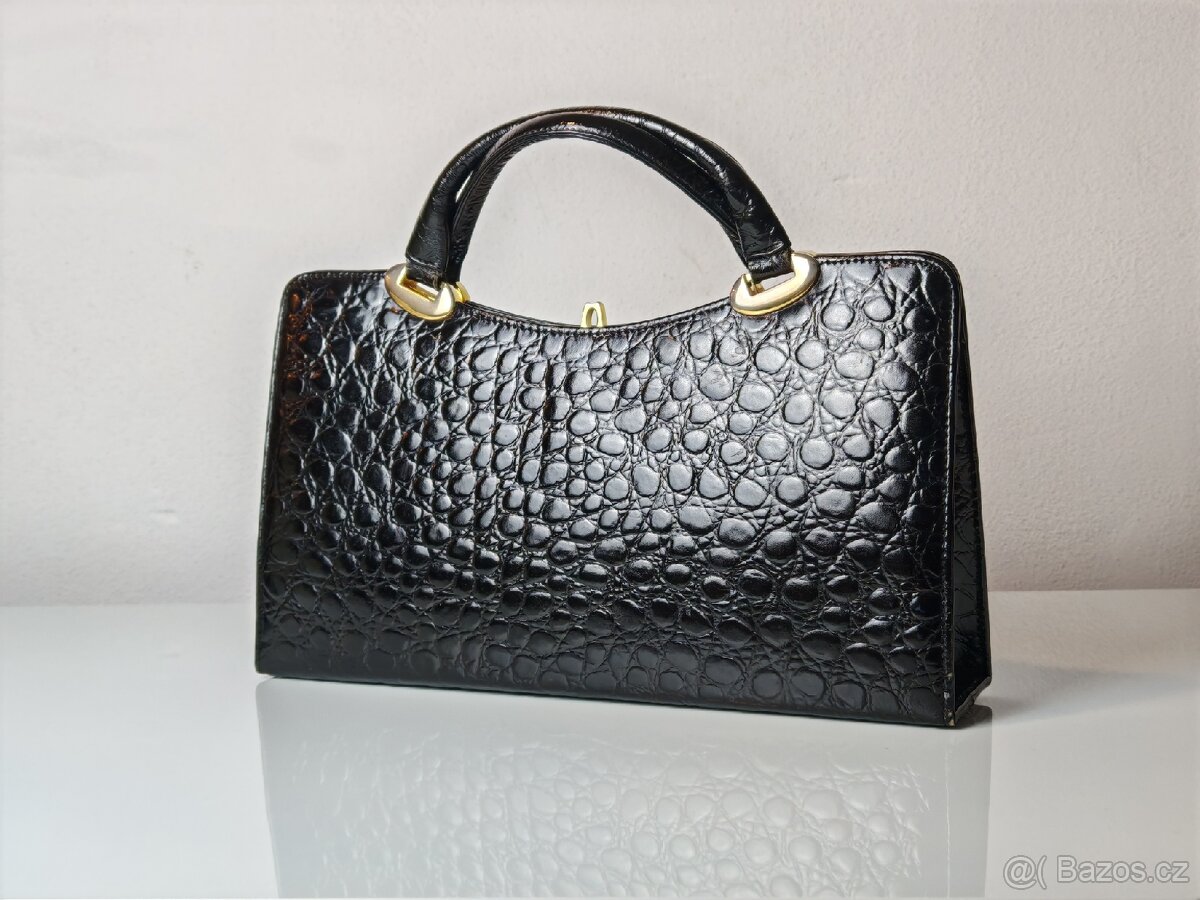 Vintage kožená kabelka - 2