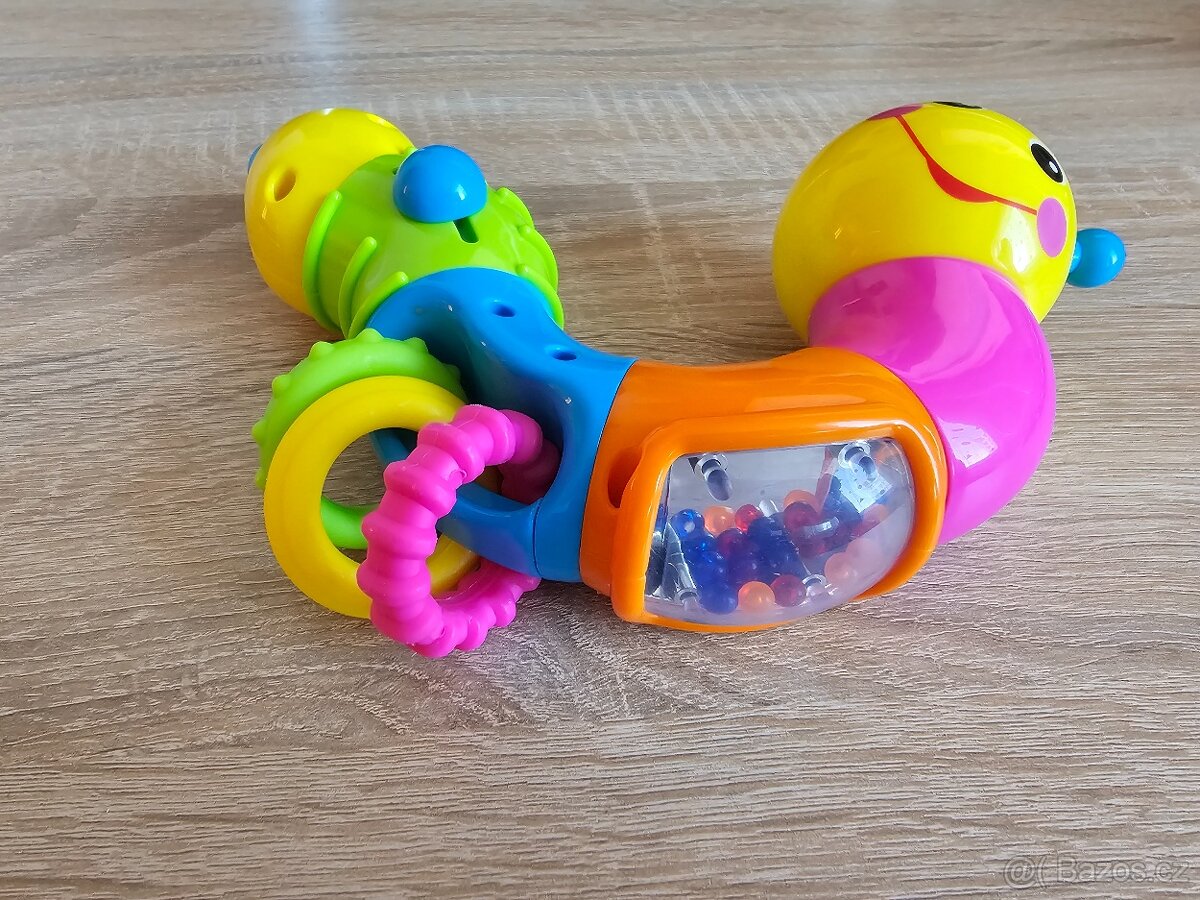 Chrastítko Housenka Modrá - Hola - 2