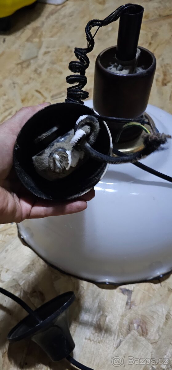 Skleněný lustr/lampa - 2