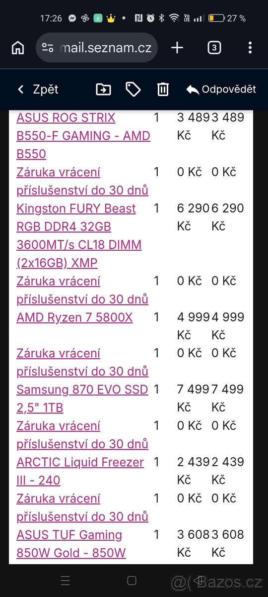 Herní PC sestava. 100% stav. - 2