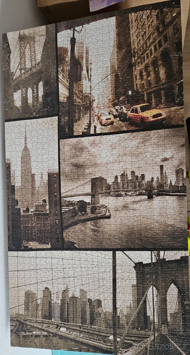 Puzzle motiv New York a příroda - 2