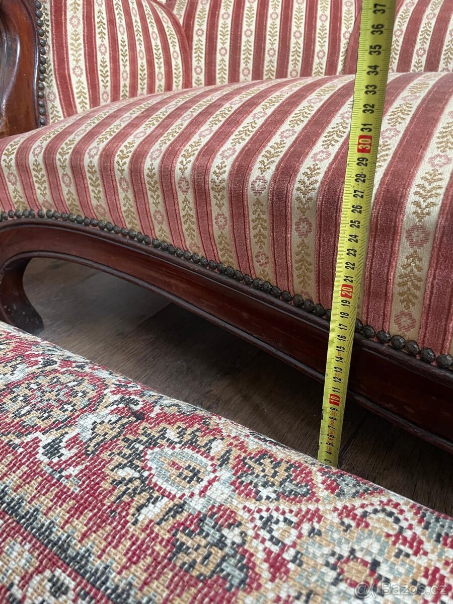 Pohovka,sofa ,látková ,starožitná - 2