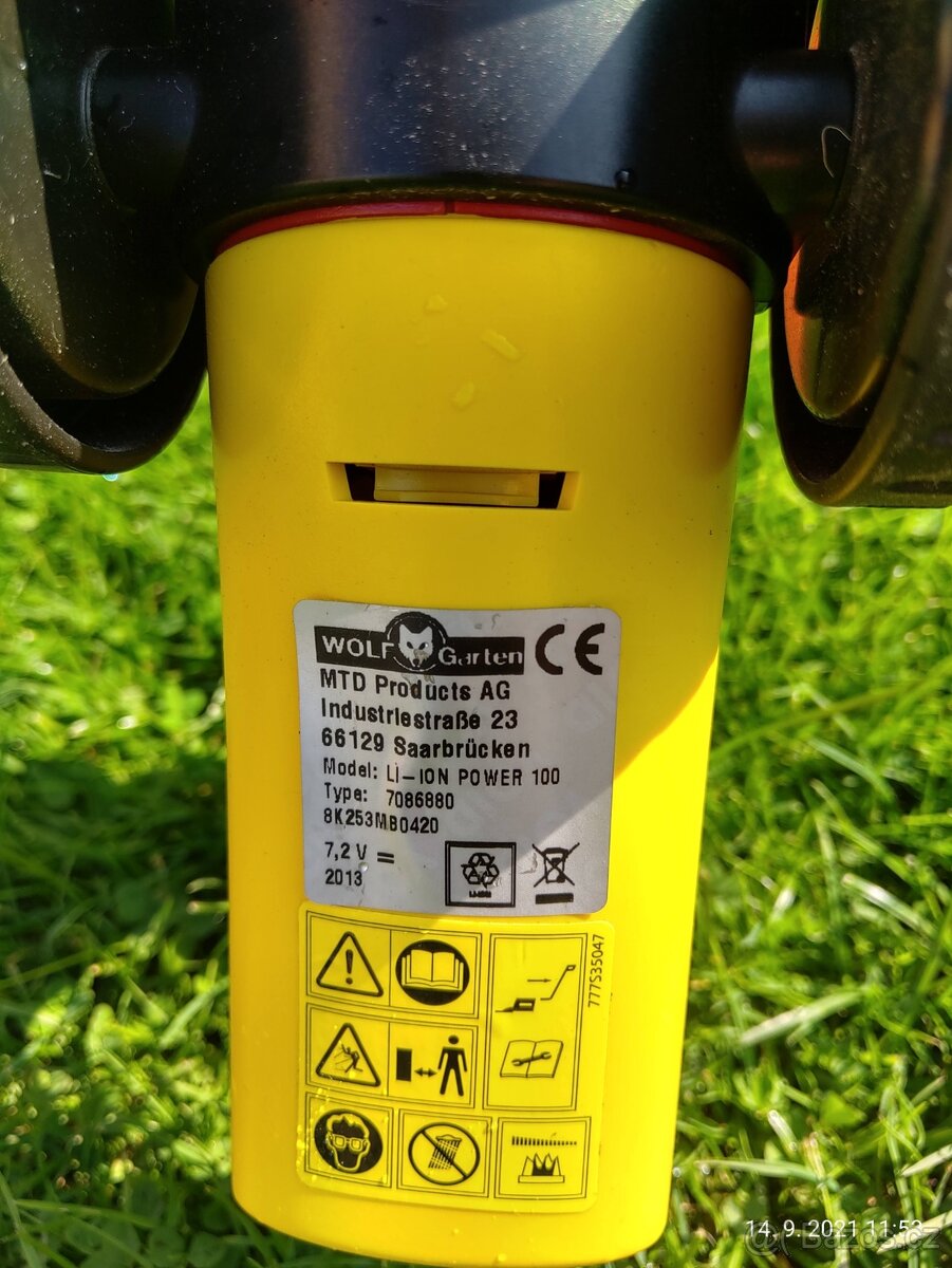 Aku nůžky na trávník Wolf GARDEN Li-on 7,2 V - 2
