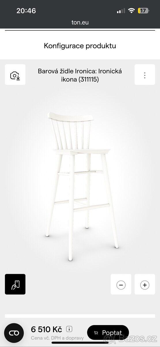 Barová židle Ton Ironica - 2