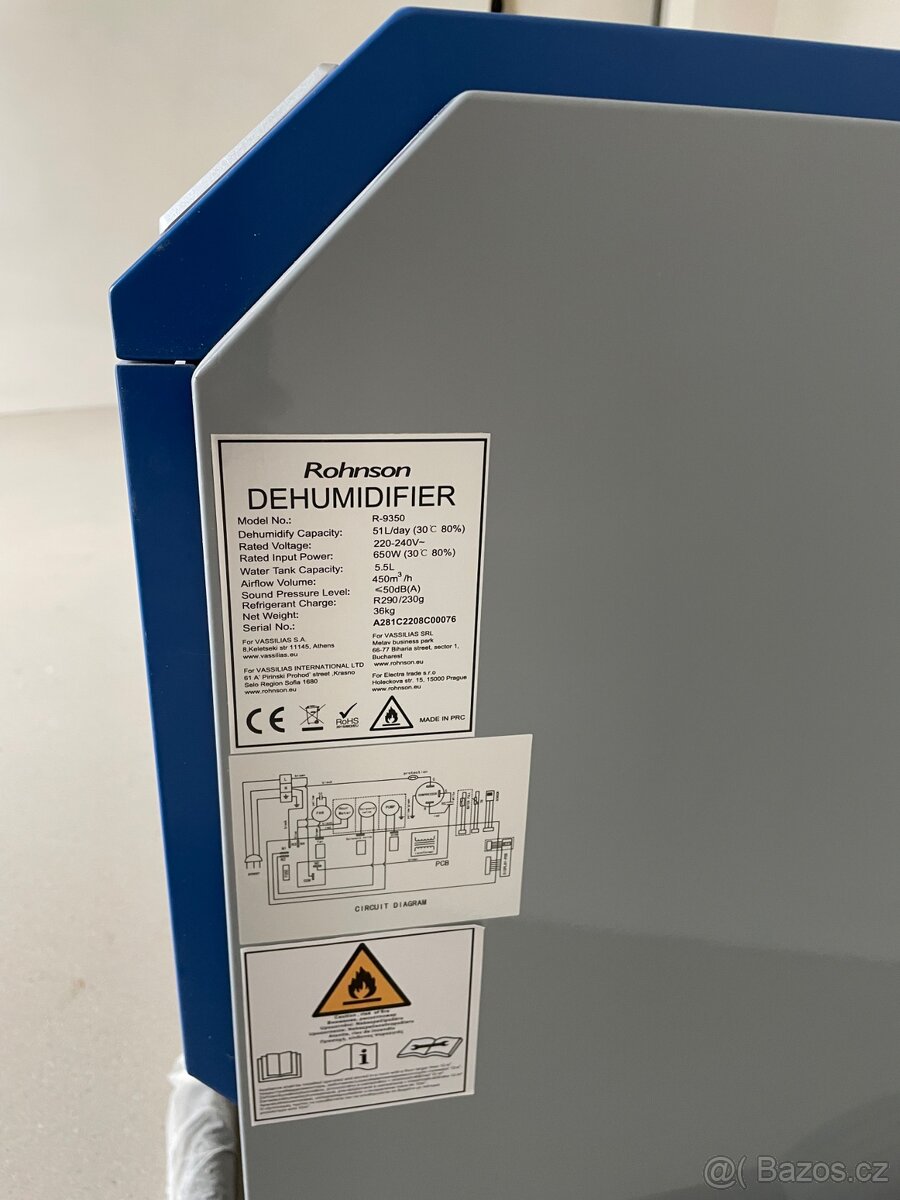 Odvlhčovač vzduchu - vysoušeč - 2