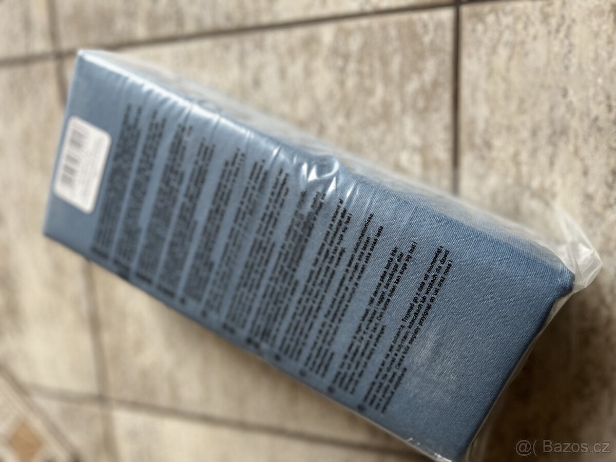 Nové jersey prostěradlo šedomodré 90-100x200x25cm - 2