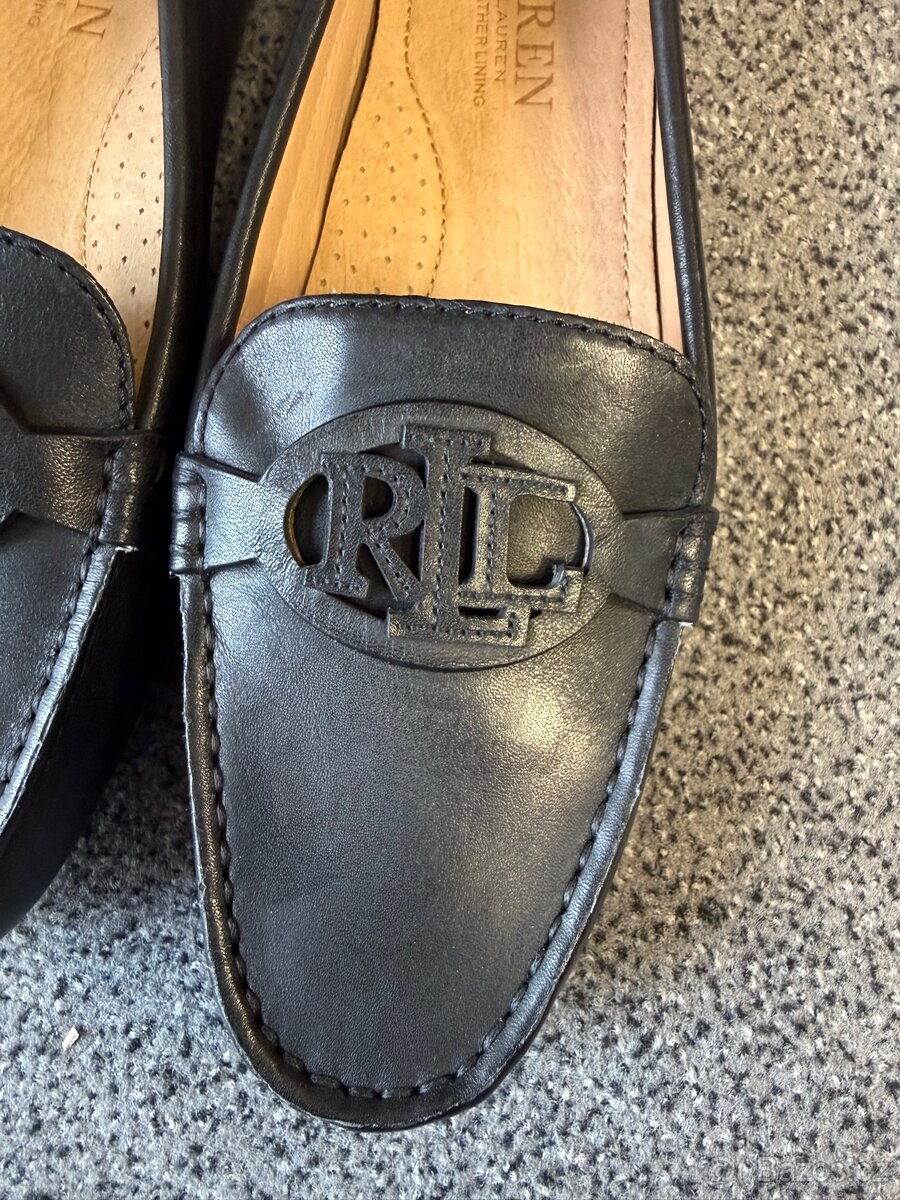 elegantní dámské boty značky Ralph Lauren kožené - 2