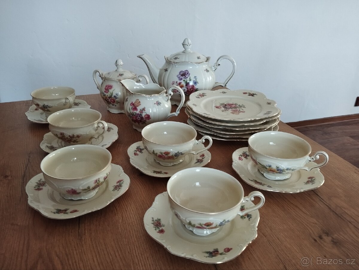 Starožitná dezertní čajová souprava - 2