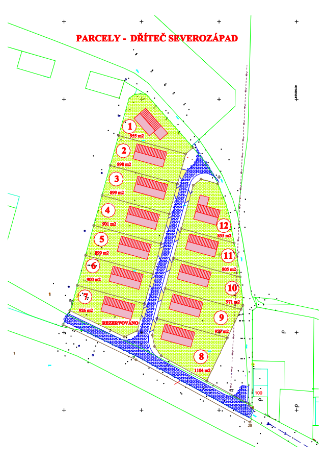 Prodej pozemků v obci Dříteč - 2