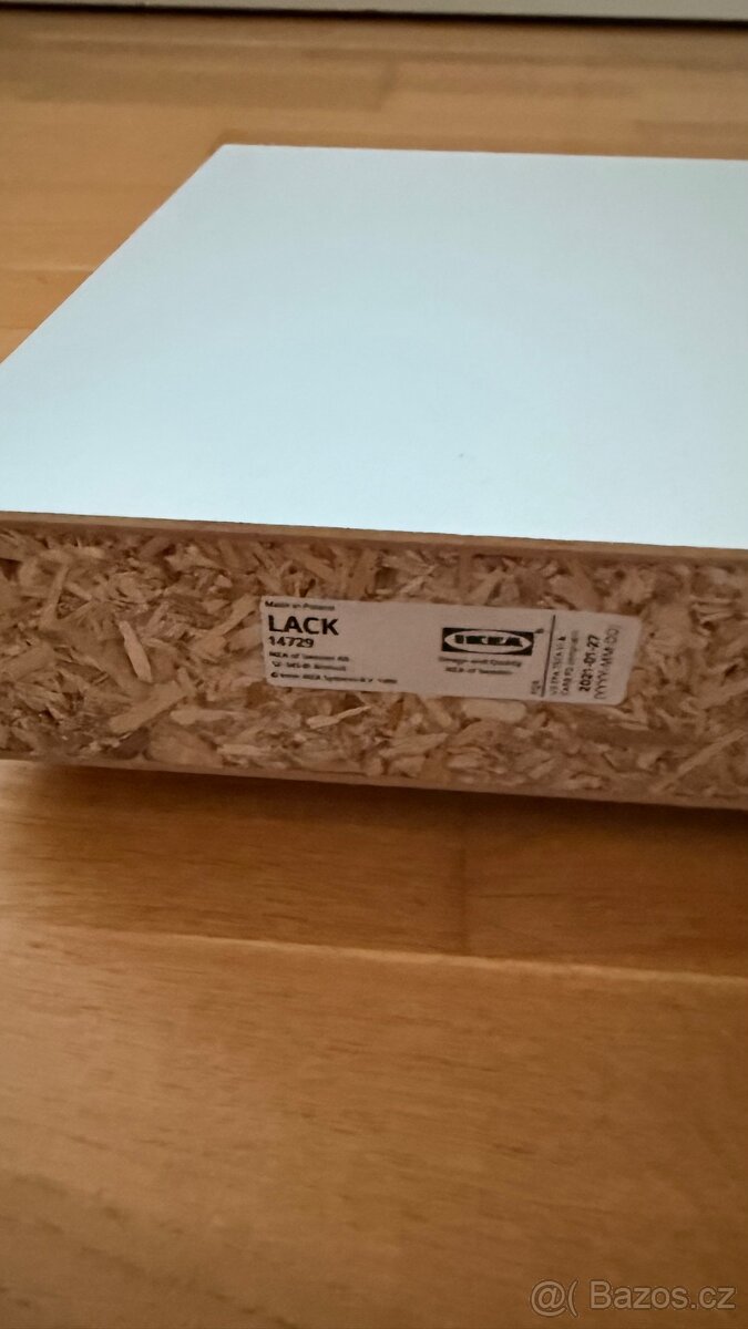 Bílá police LACK - 2