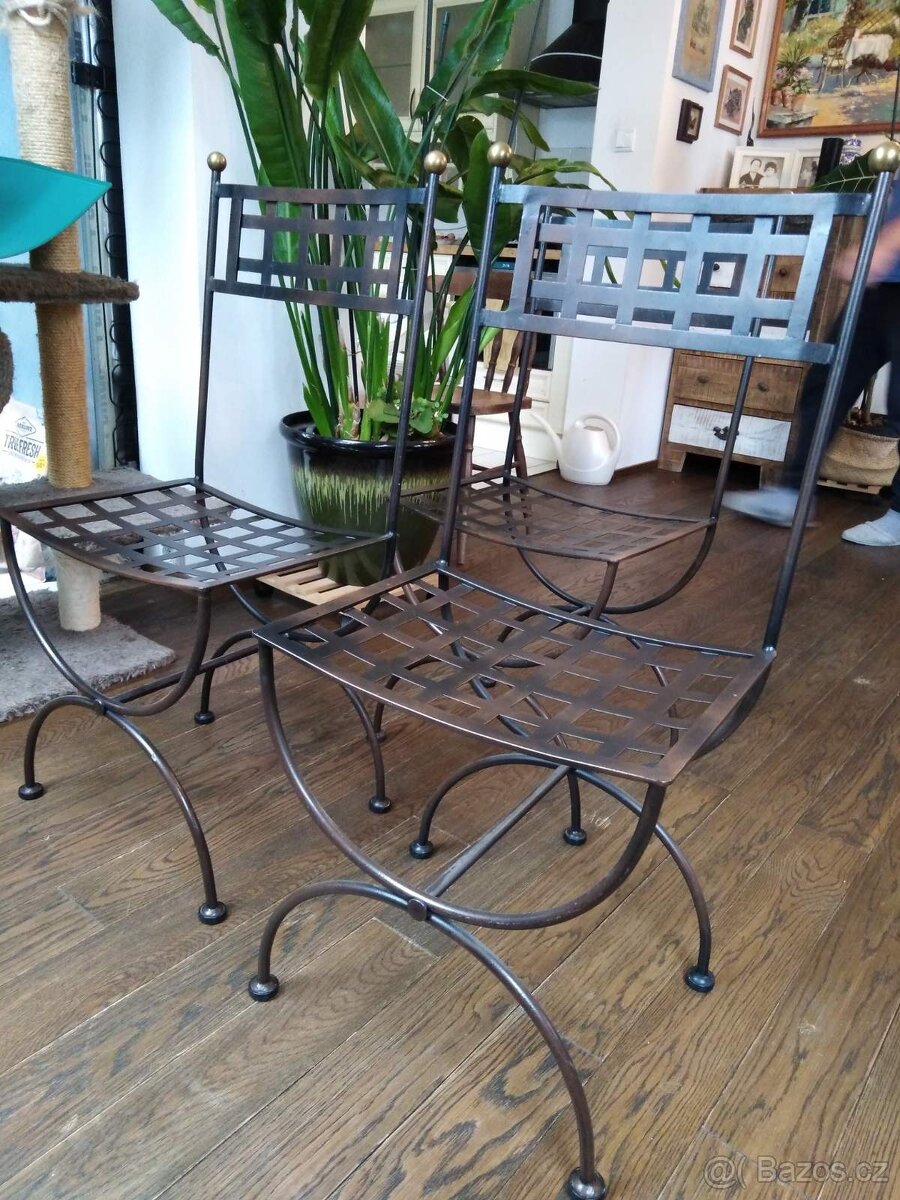 Kovové židle 3 ks - 2