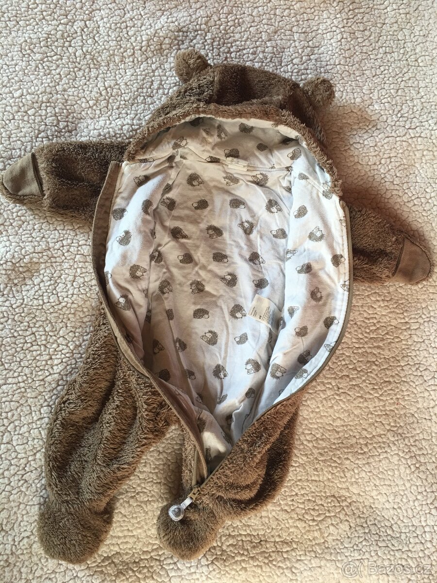 Detsky hnedy overal medvidek znacky HM vel. 56 - 2