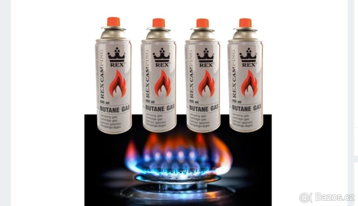 Kempingový vařič na plynovou kartuš 2,5 kW, 195g/h + 4 x kar - 2