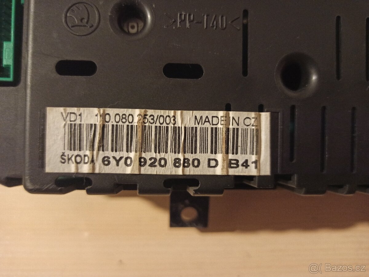 Fabia 1 budíky 6Y0920880D - 2