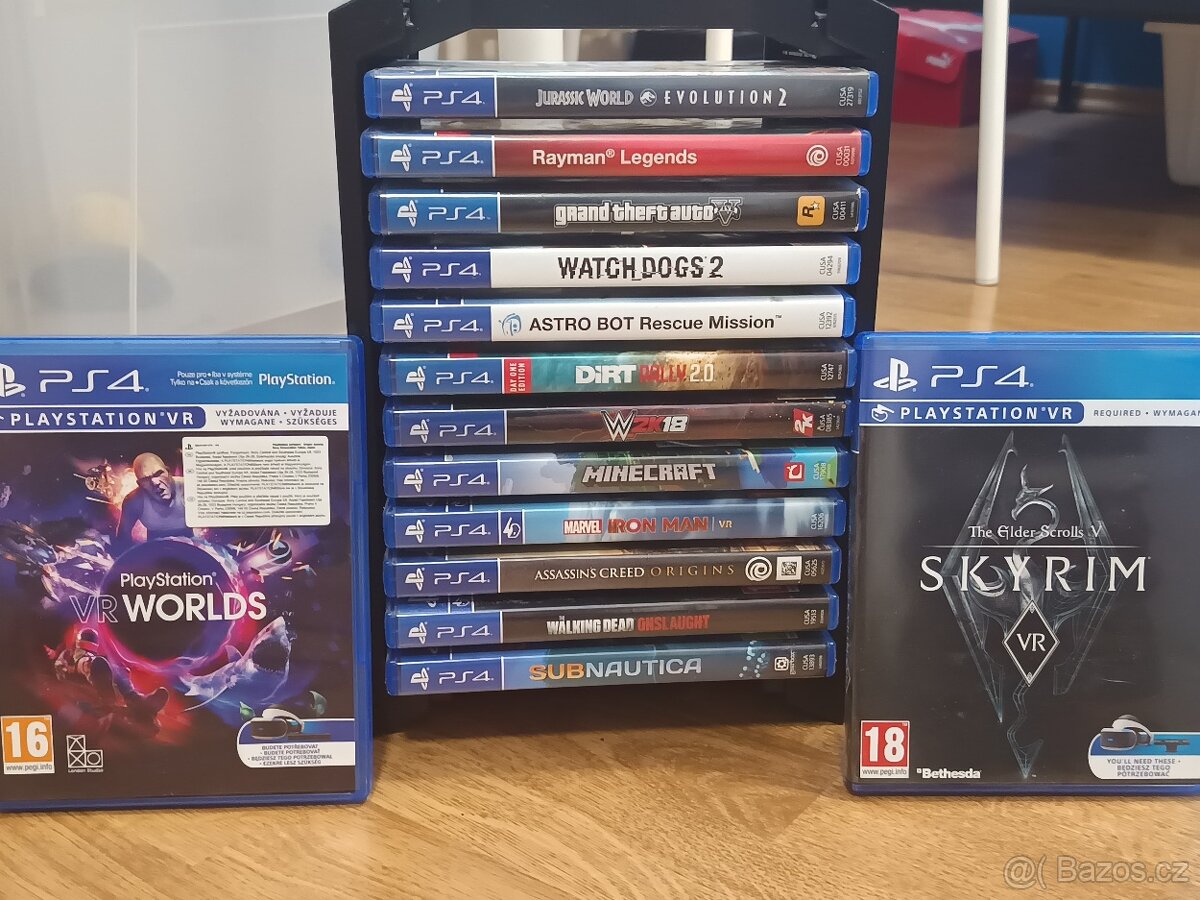 Ps4 Slim + VR + volant + hry - 2