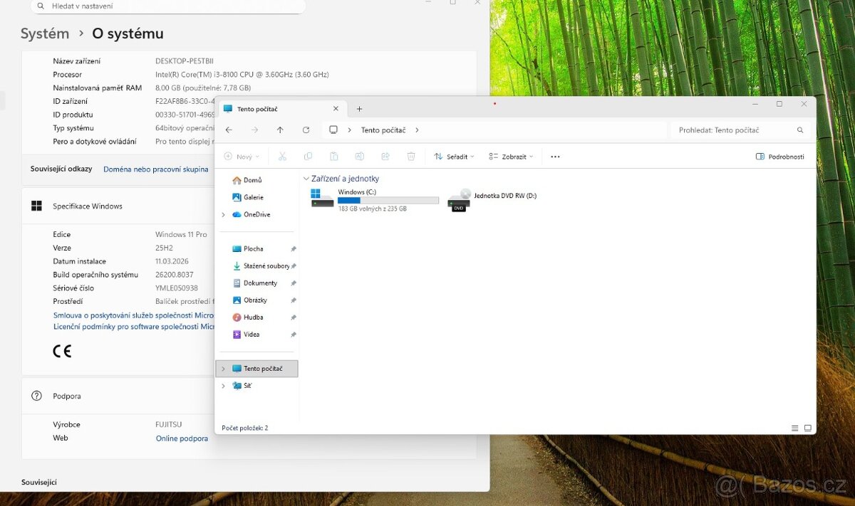 Fujitsu Esprimo P558/E85+ i3 8100/DDR4/SSD/WIN11/LCD-WiFI - 2