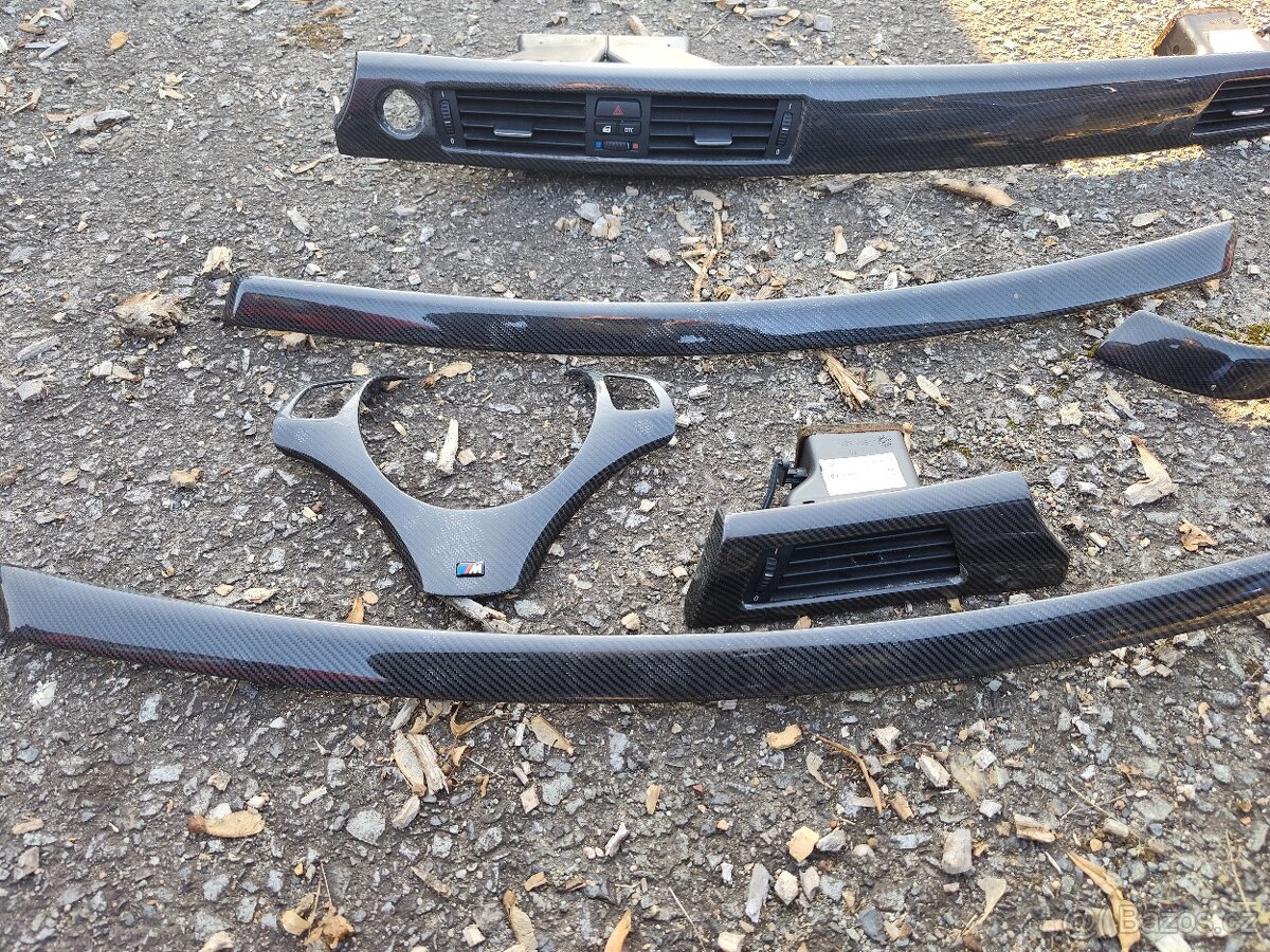 BMW e90 e91 karbon interiér listy - 2