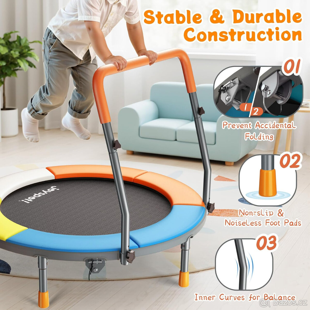 Skládací mini trampolína pro děti - 2