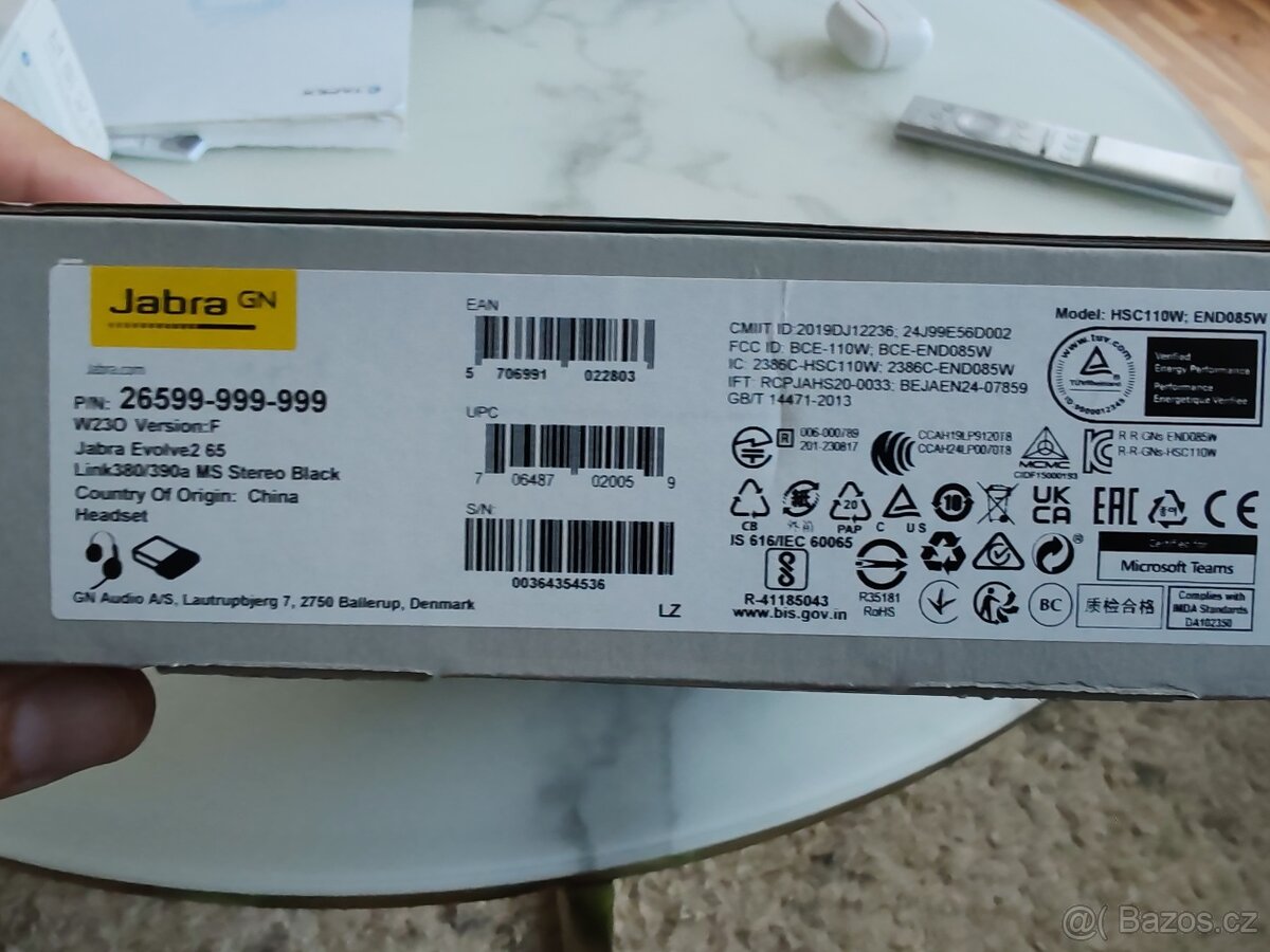 Sluchátka Jabra Evolve2 65 - 2