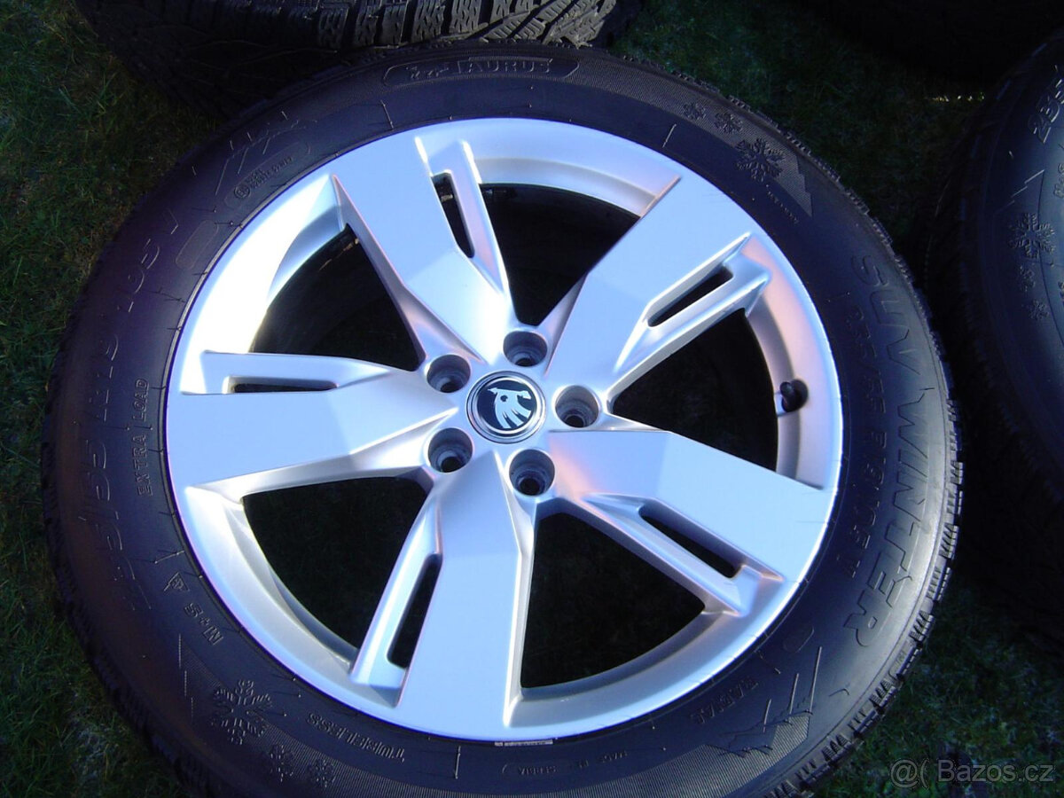 4XZIMNÍ ORIG,HLINÍKOVÁ KOLA ŠKODA KODIAQ,AUDI Q5,7 235/55/19 - 2