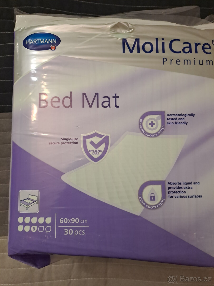 Prodám absorpční podložky na ochranu lůžka 60x90 cm - 2