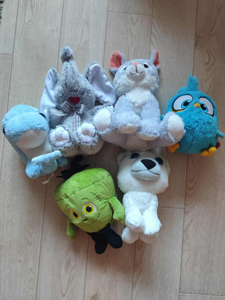 Plyšáci - Angry, slon, méďa, králík, velryba, paprika - 2