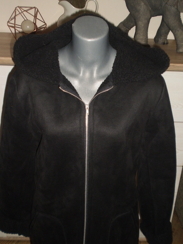 Nový černý kabát- Aniston- vel. 38 - 2