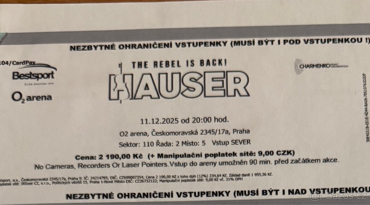 Hauser 02 arena - 2