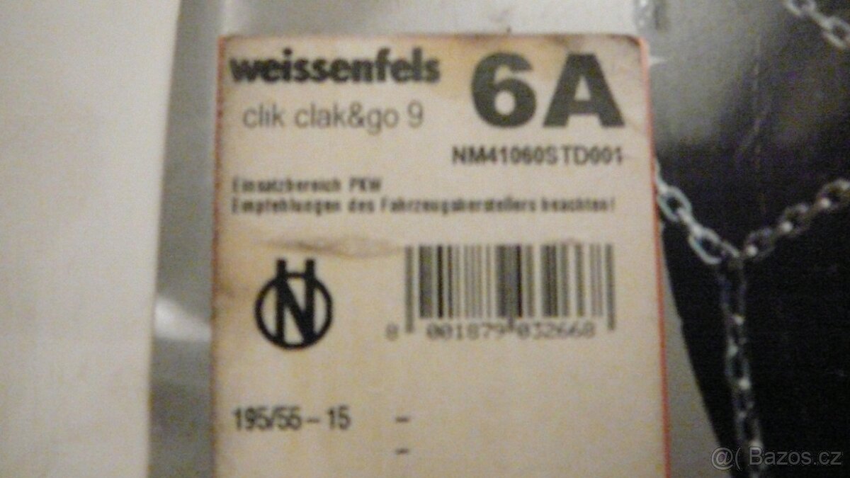 Prodám sněhové řetězy Weissenfels 6A - 2