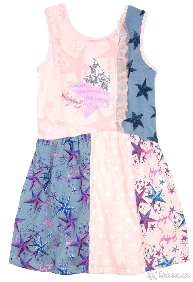 DESIGUAL šaty, košile, šátek vel. 9/10let - 2