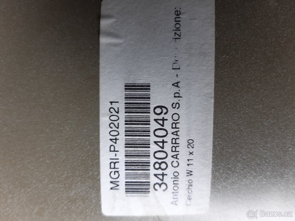 Prodám disk na nápravu carraro - 2