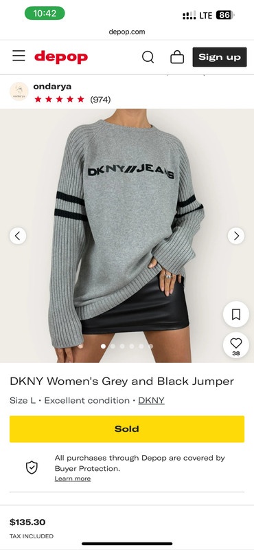 krásný svetr DKNY vel. M - 2