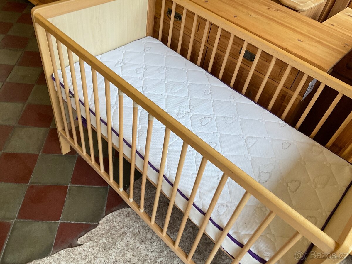 Dětská postýlka komplet buk - 2